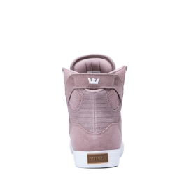 Supra Mens SKYTOP Mauve High Top Shoes | CA-25535